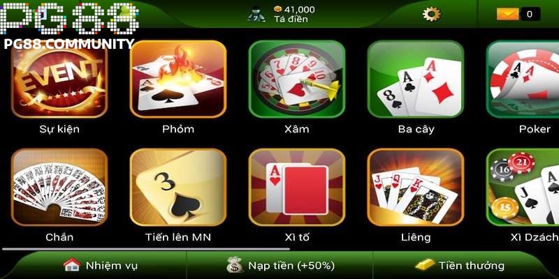 Game bài với luật chơi đơn giản, các tân thủ có thể vượt qua thử thách dễ dàng